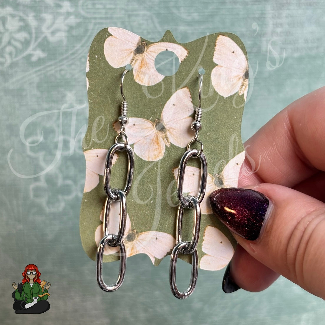 Silver Chain Link Earrings!