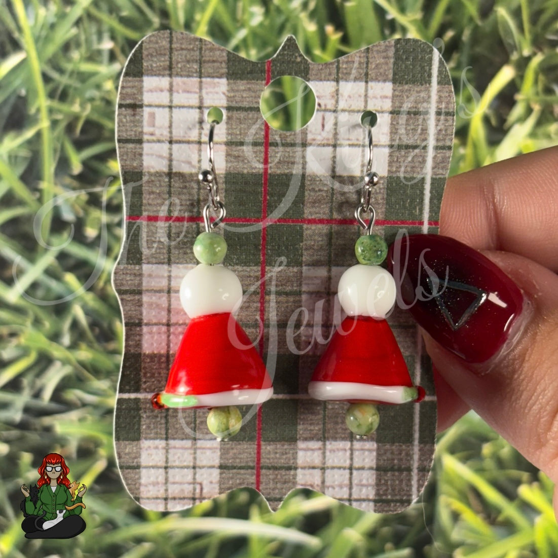 Melissa - Santa Hat Earrings!