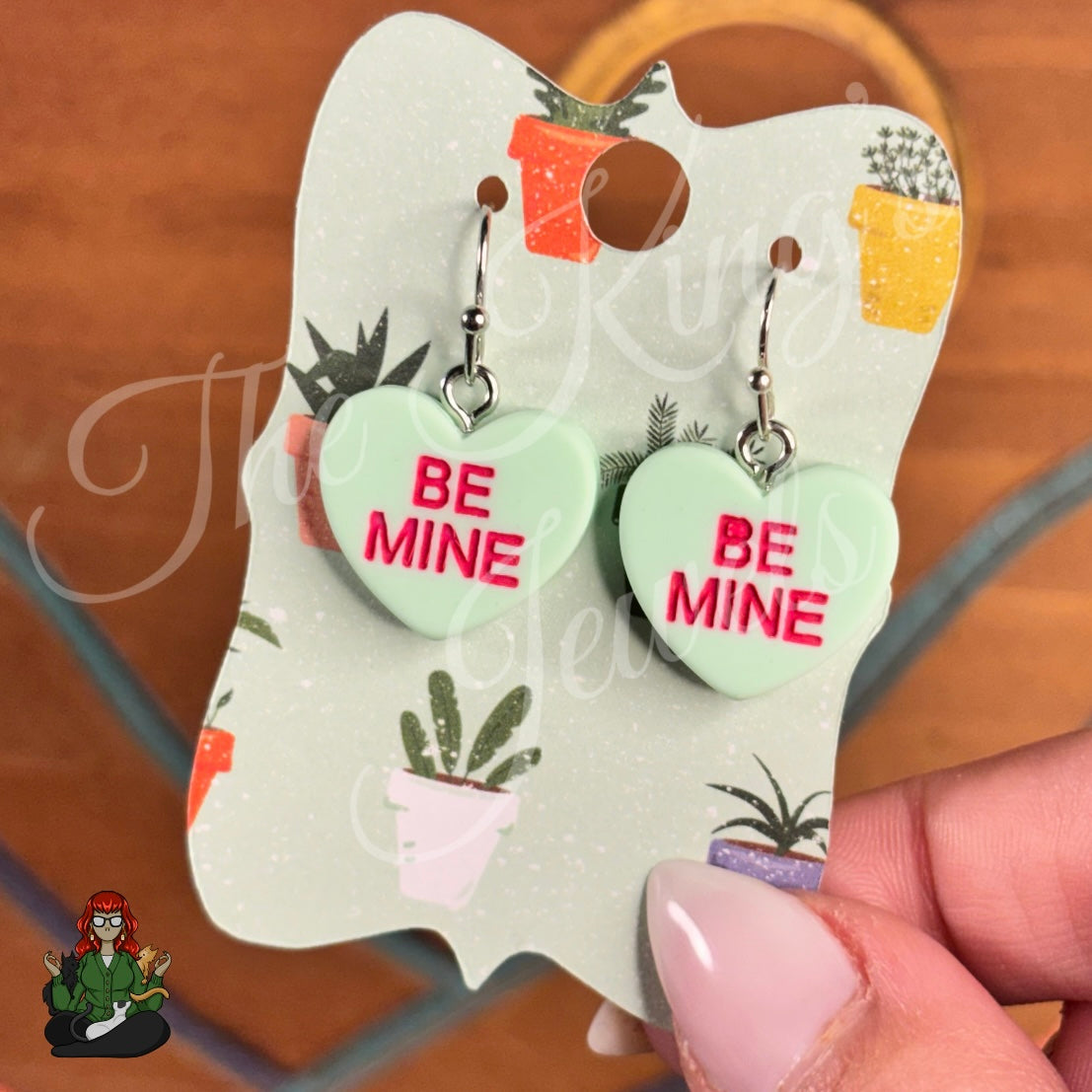LeonaRae - Be Mine Conversation Heart Earrings!