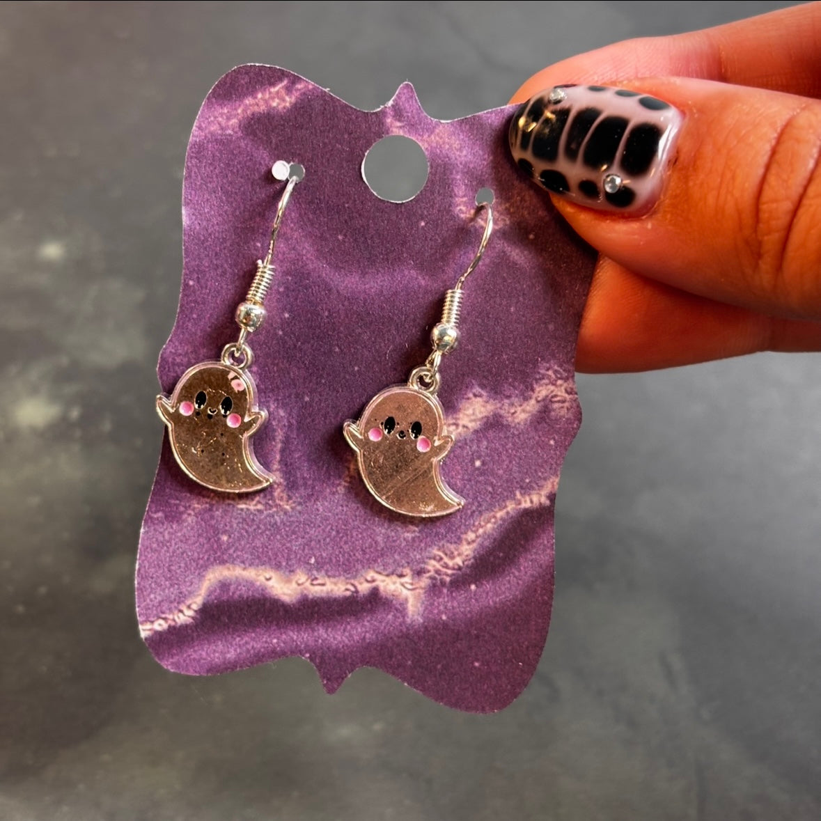 LeonaRae - Dainty Cute Ghost Earrings!
