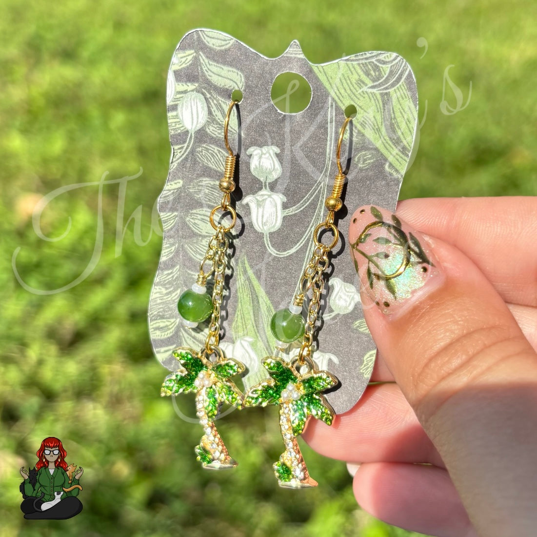 Gladys - Palm Tree Earrings!