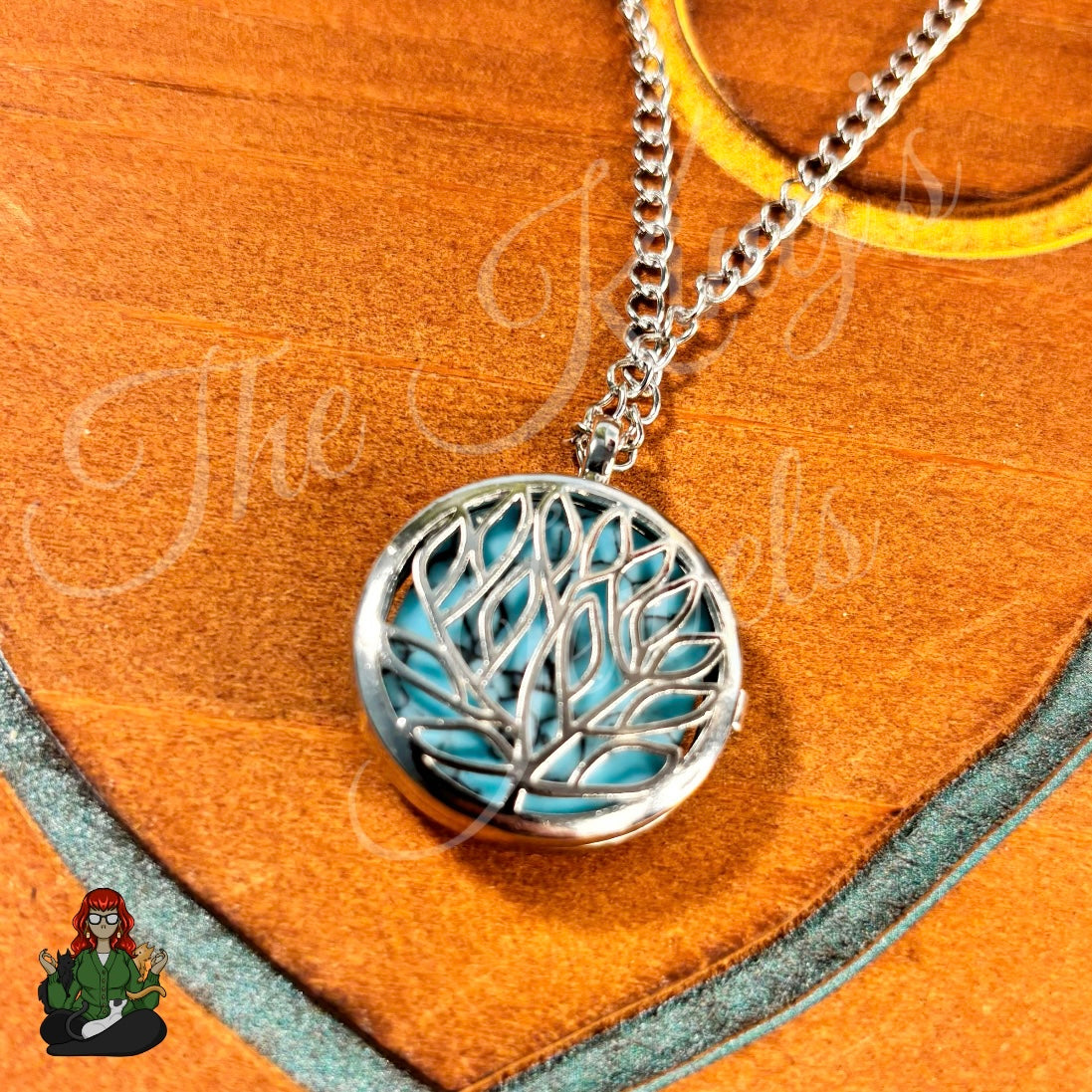 Ella - Double Sided Butterfly & Tree of Life Turquoise Stone Necklace!