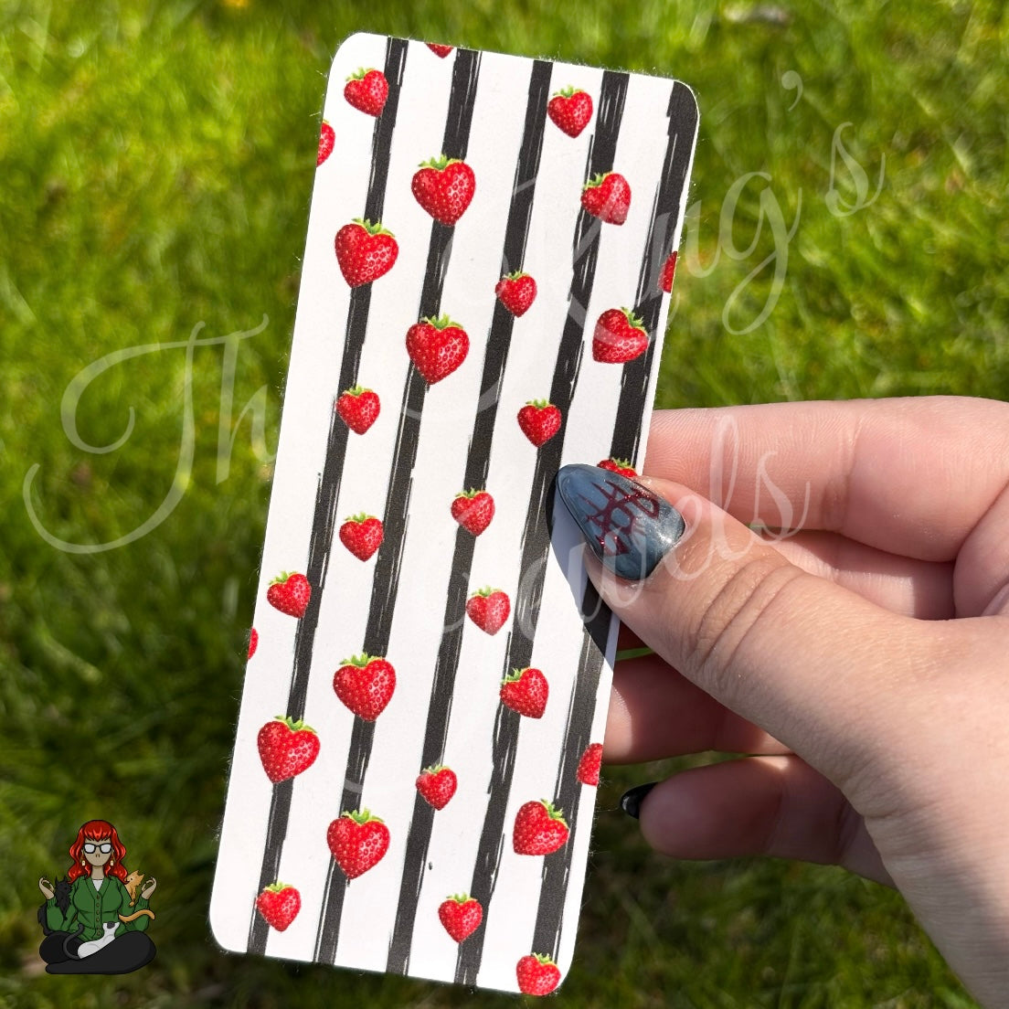 Shannon - Stripes & Strawberries Bookmark!