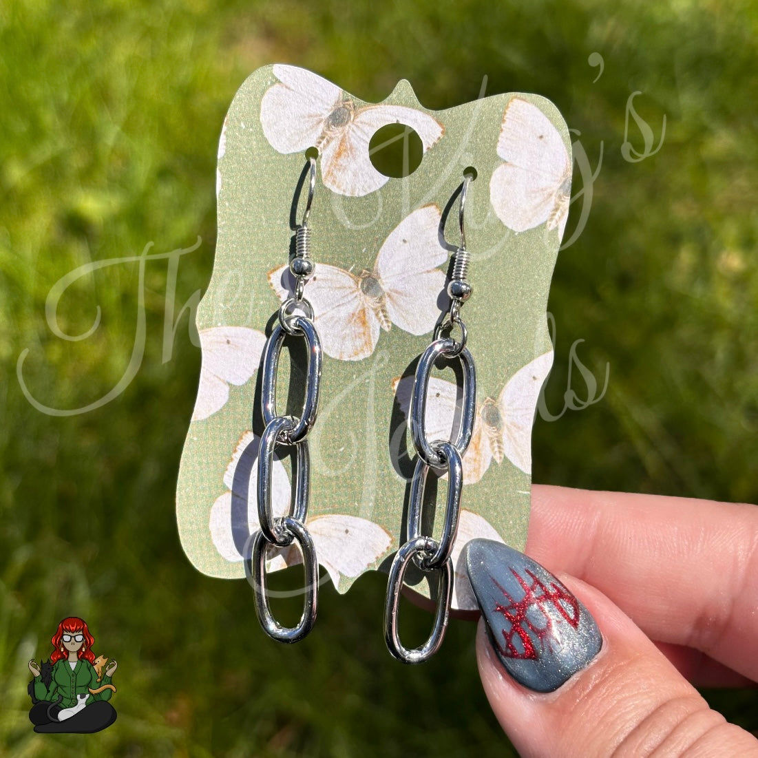 Silver Chain Link Earrings!