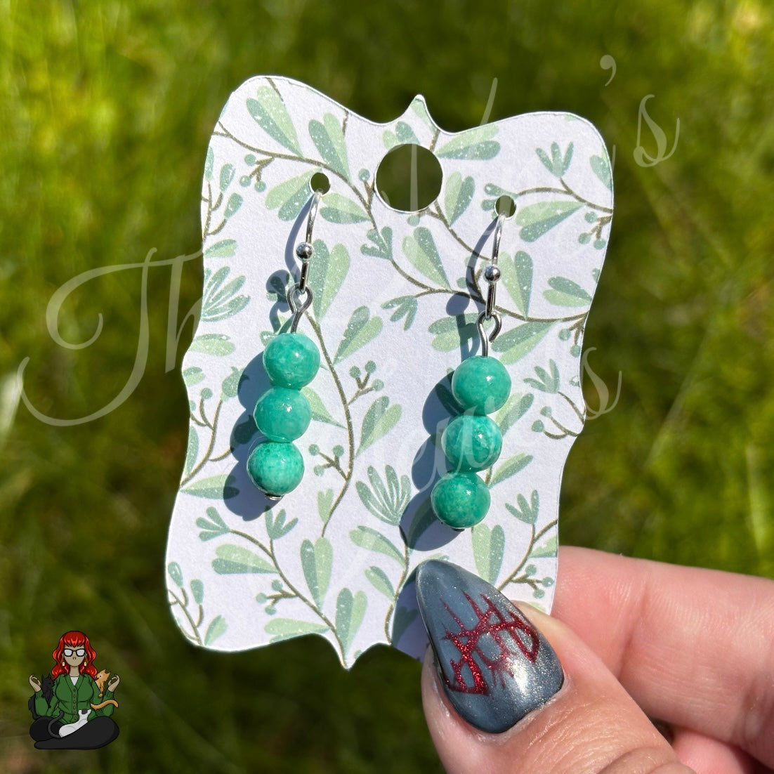 Melissa - Dyed Quartz Beaded Earrings!