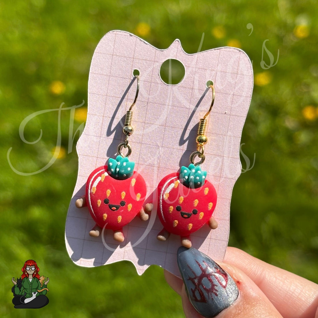 LeonaRae - Strawberry Charm Earrings!