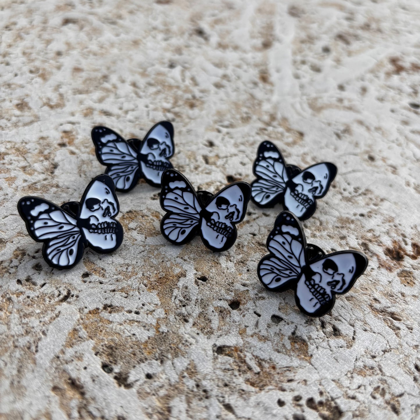 Avery - Skull & Wing Butterfly Pins!