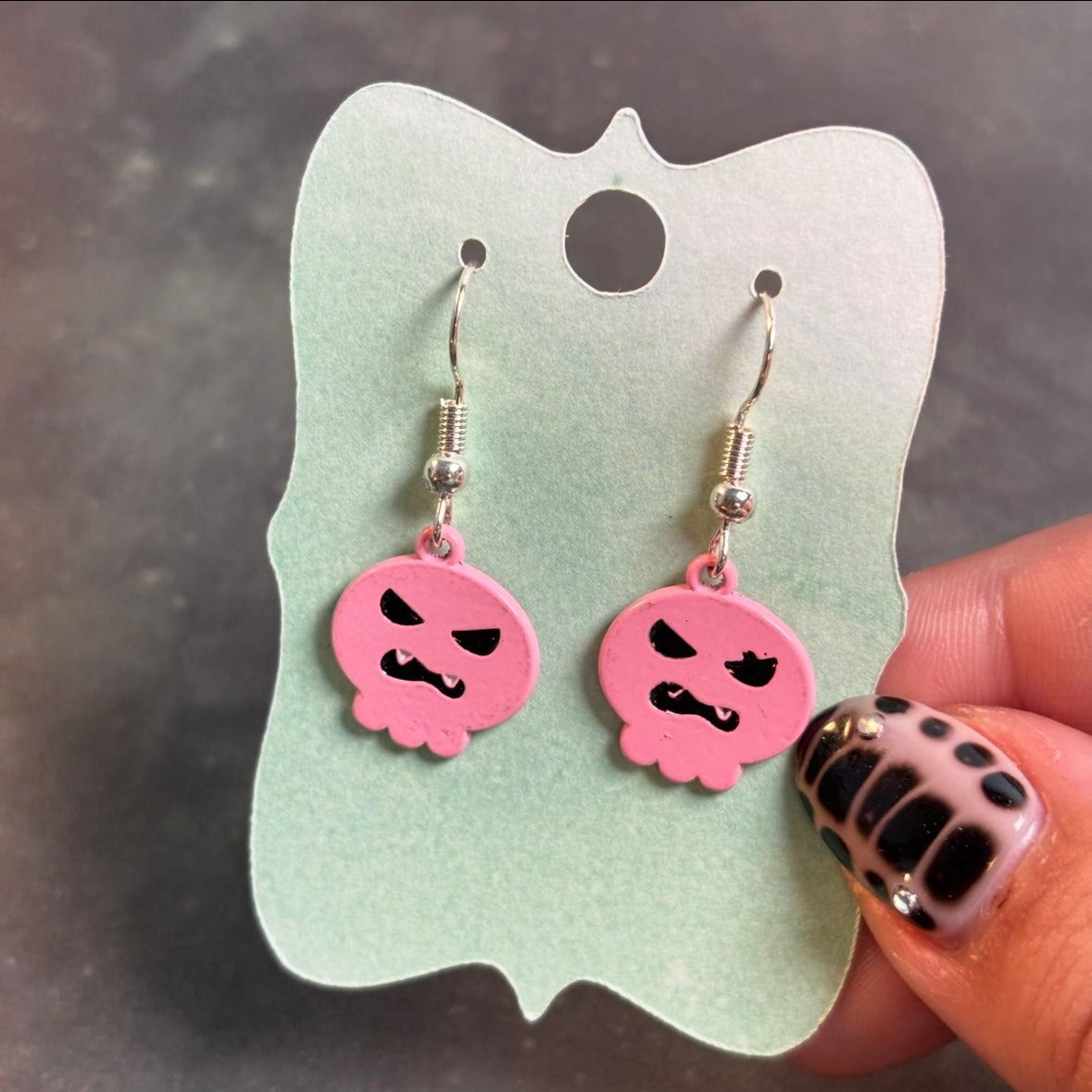 LeonaRae - Pink Ghost Acrylic Earrings!