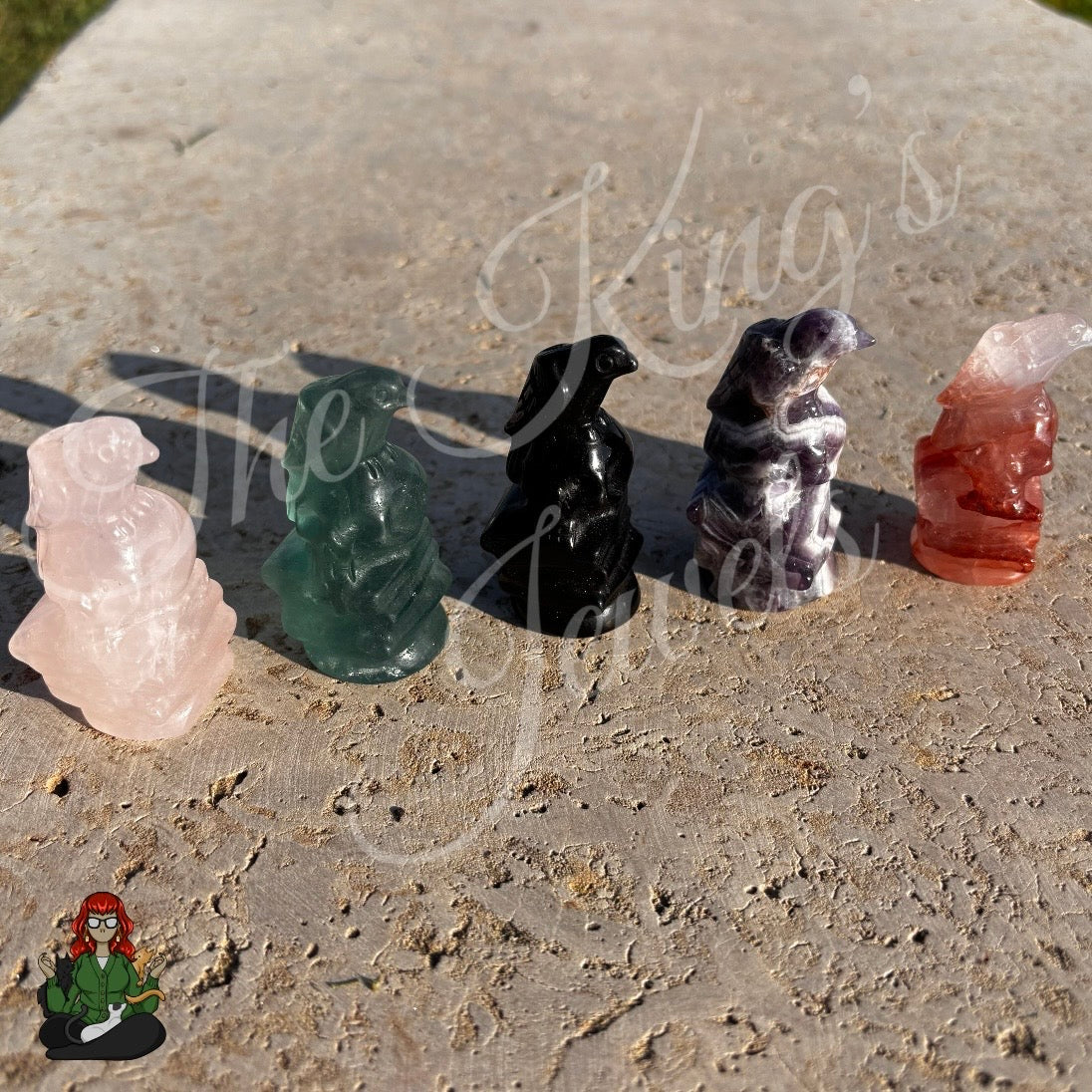 Crystal Skull & Crow Carvings!
