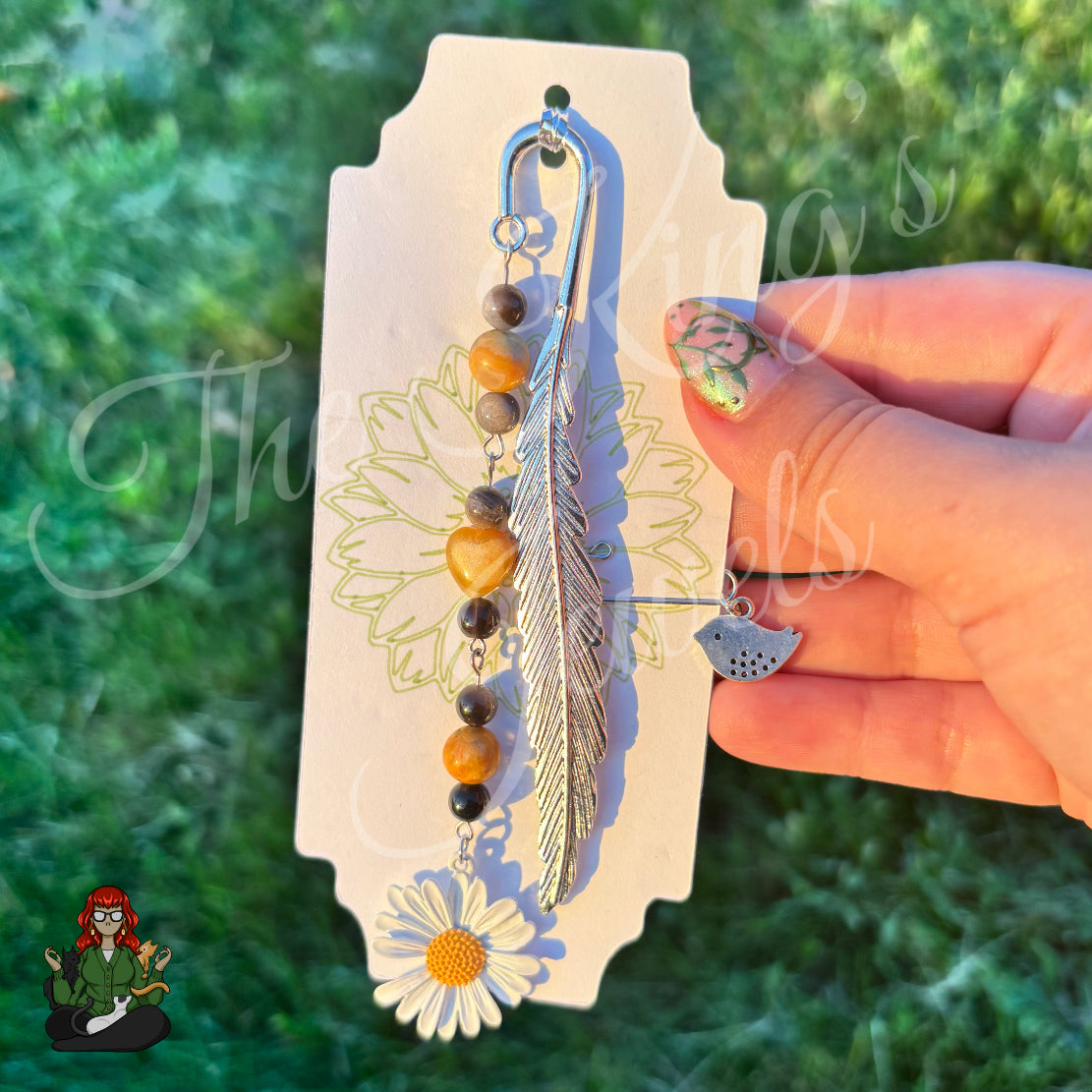GwennaBelle - Crystal & Daisy Bookmark