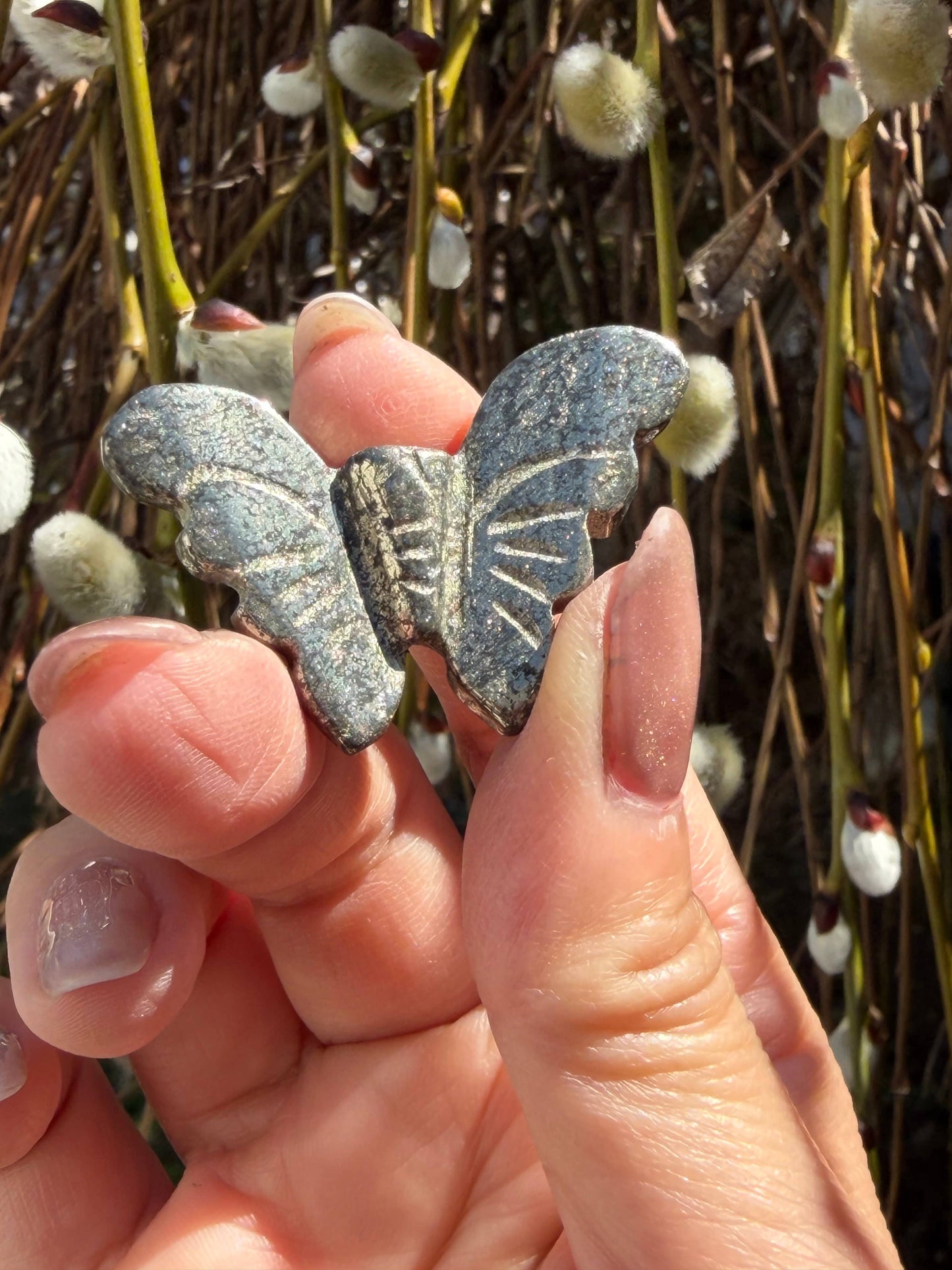 Pyrite Butterfly Carvings!