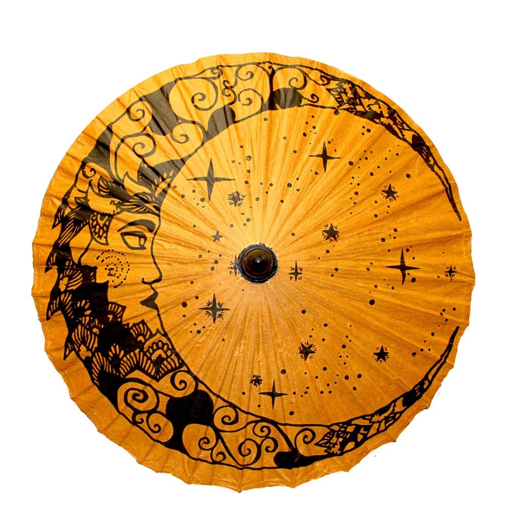 Boho Crescent Moon Paper Parasols!