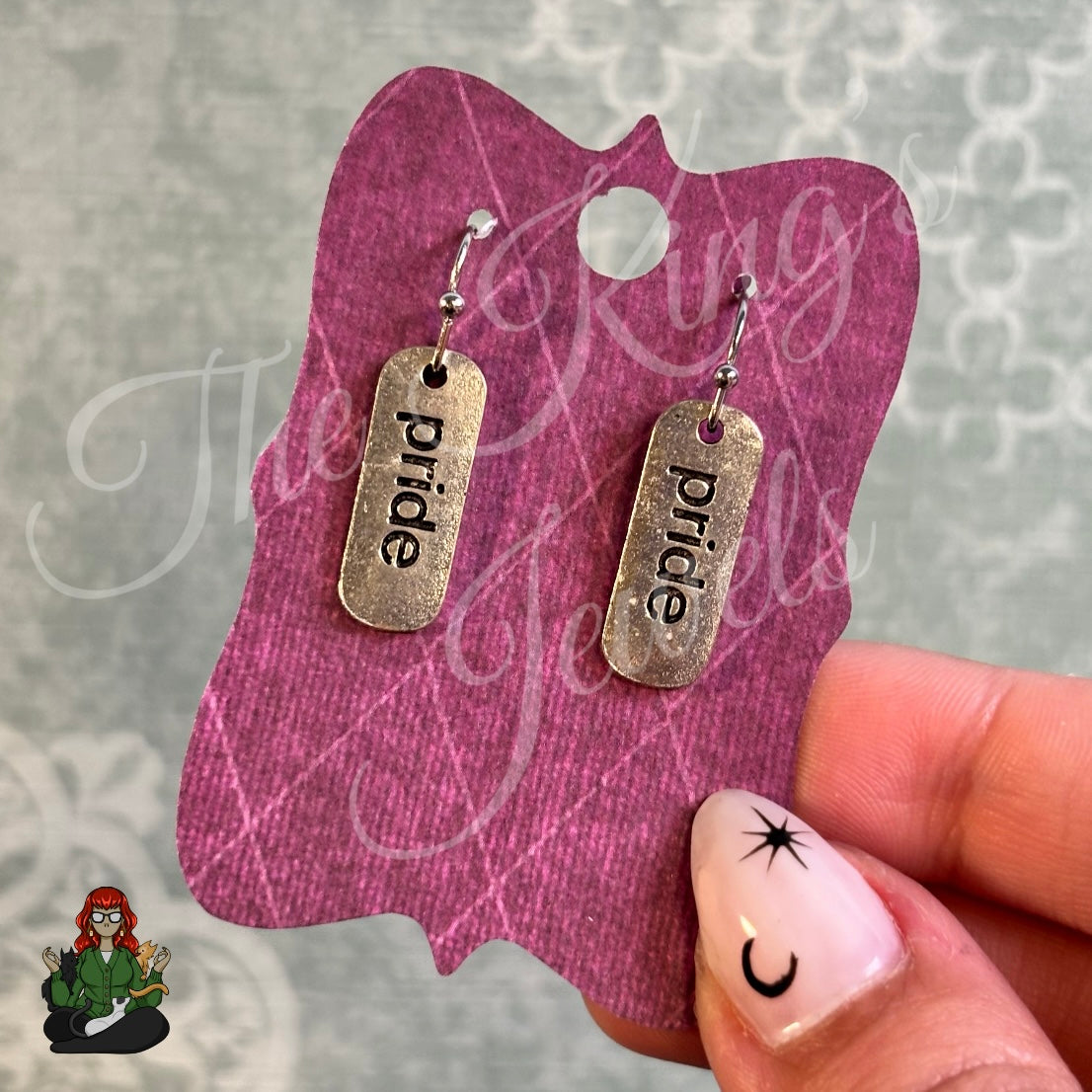 LeonaRae - Pride Stamped Metal Charm Earrings!