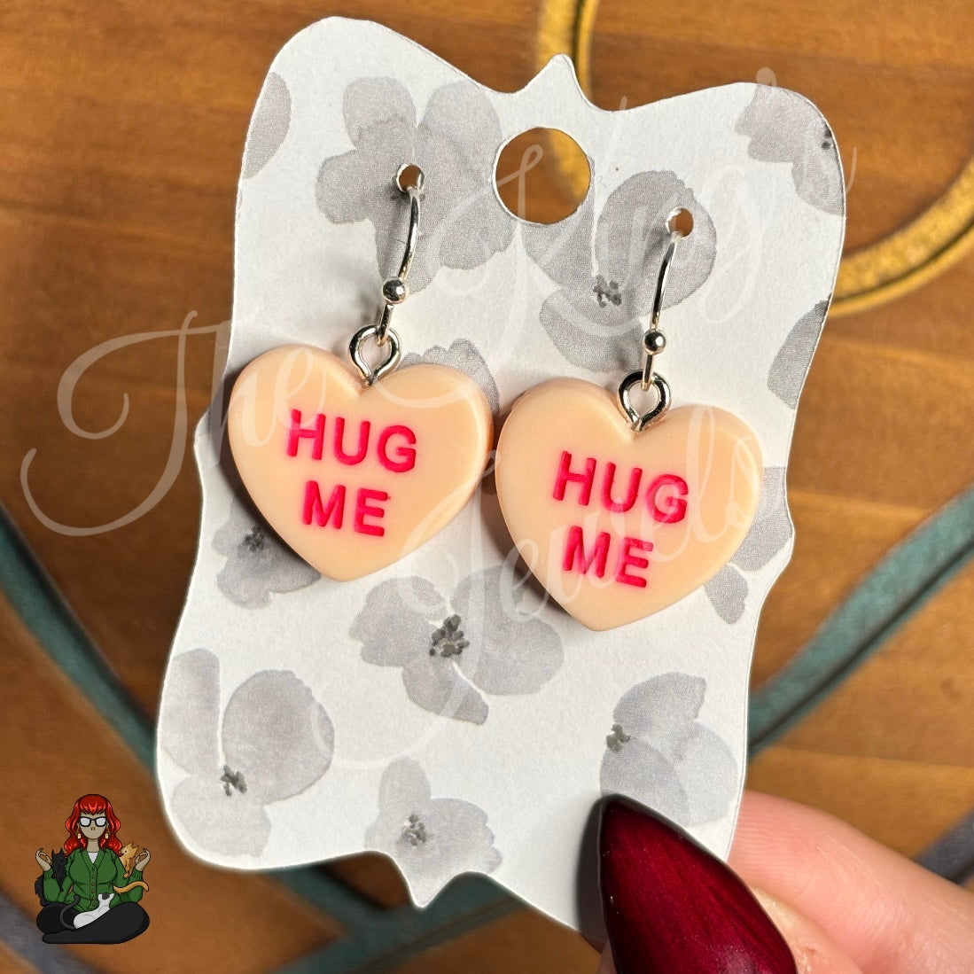 LeonaRae - Hug Me Conversation Heart Earrings!