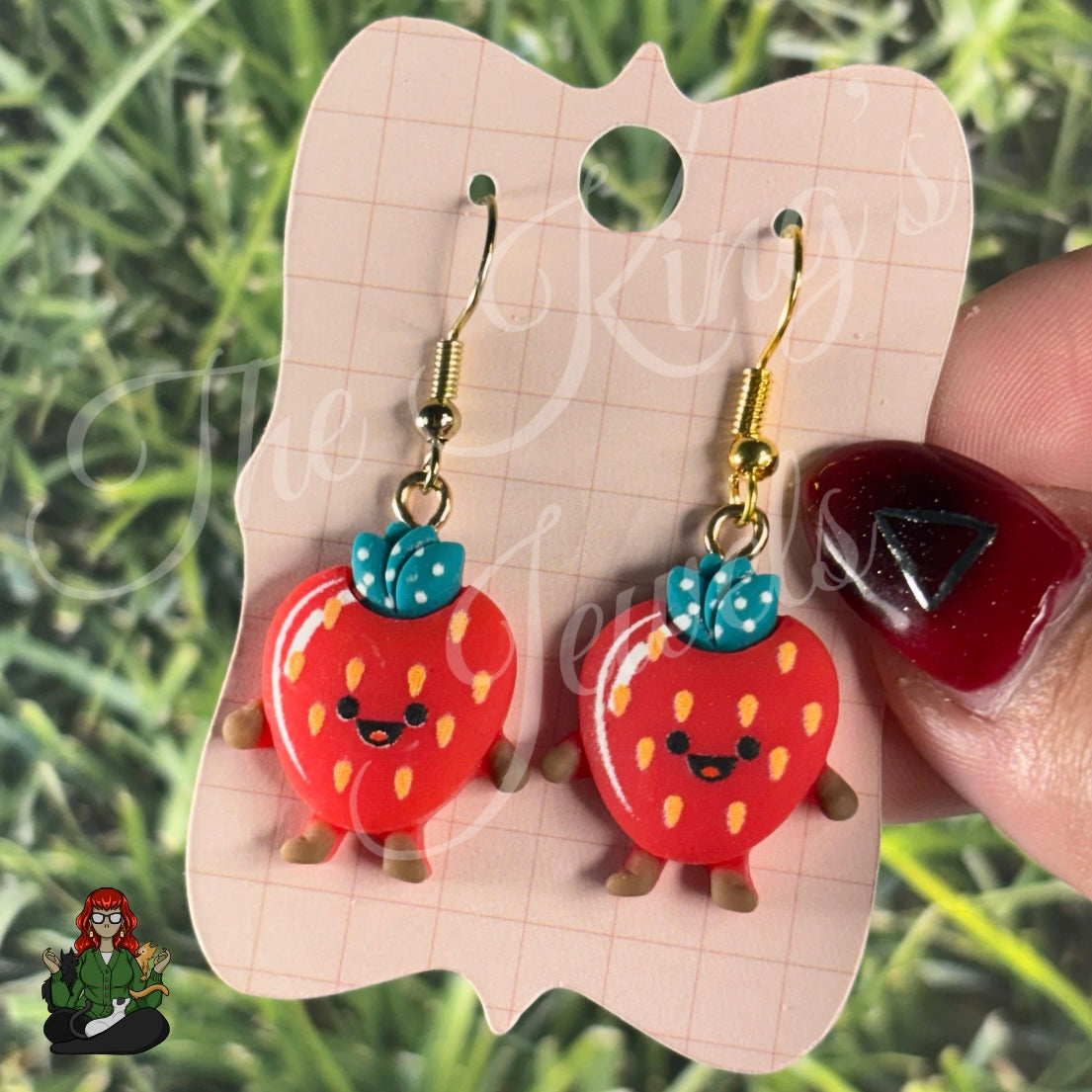 LeonaRae - Strawberry Charm Earrings!