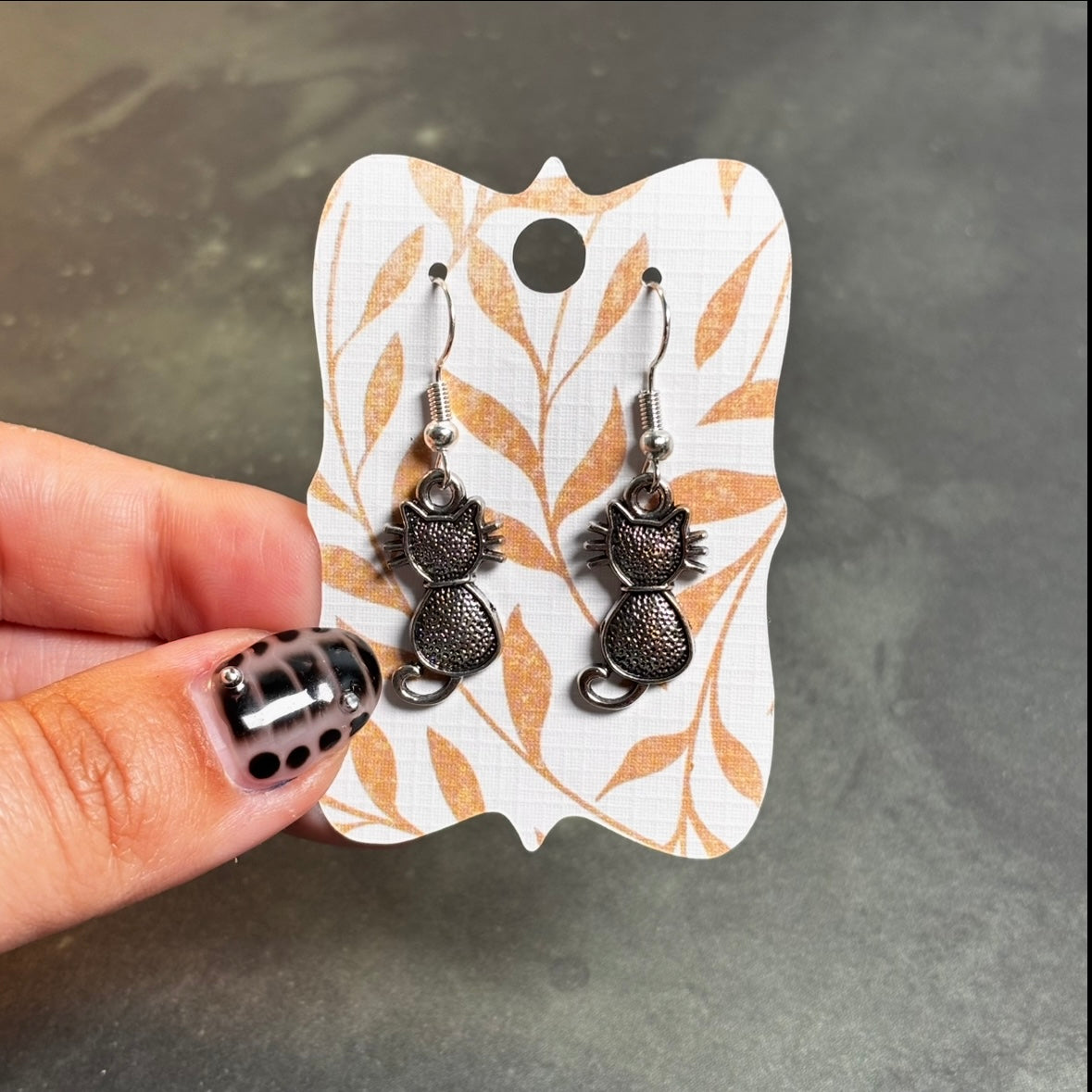 LeonaRae - Cat Silhouette Earrings!