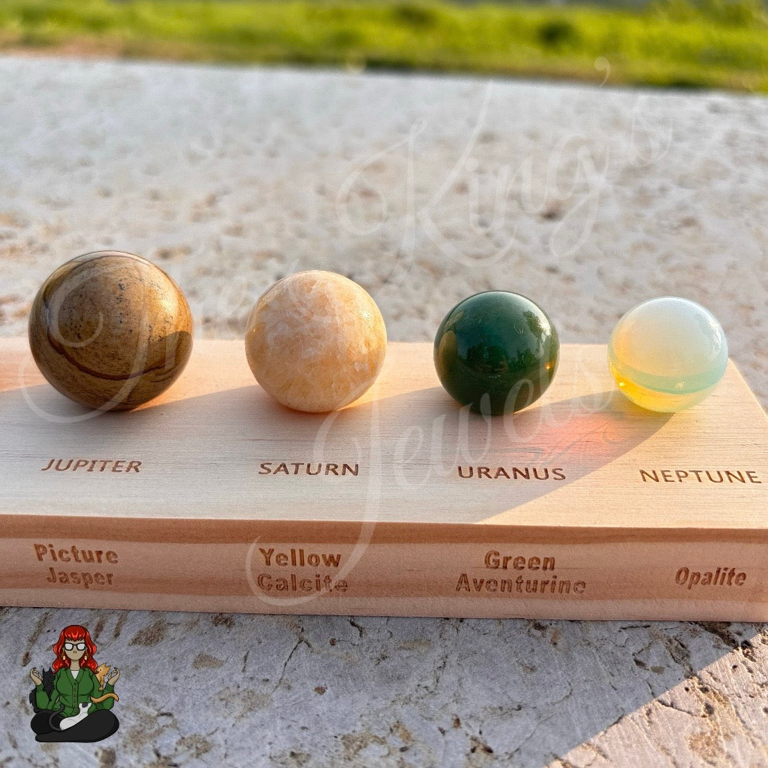 Natural Crystal Solar System Set!