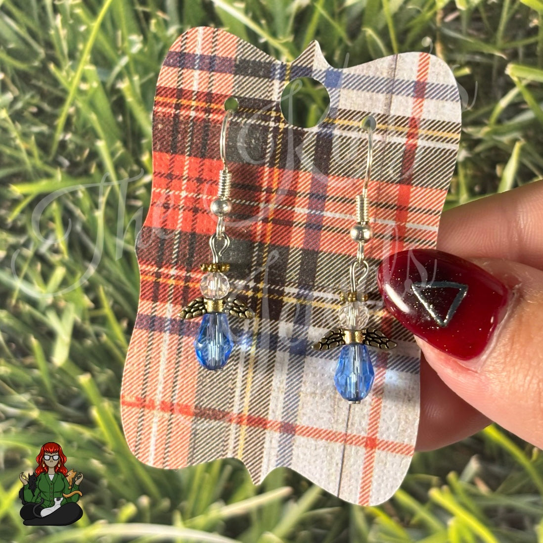 LeonaRae - Angel Blue Crystal Dangles Earrings!