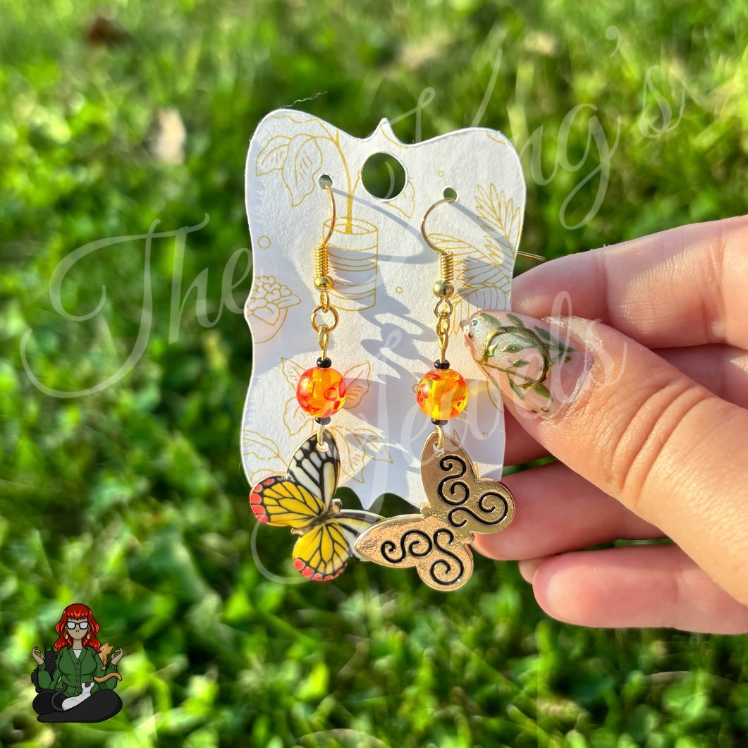Katie - Monarch Butterfly Earrings!