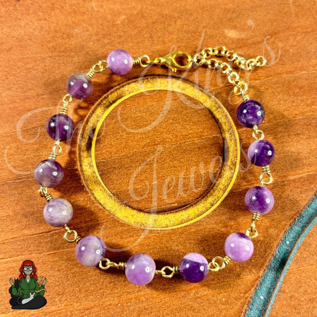Jessica - Calming Amethyst Beads Bracelet!
