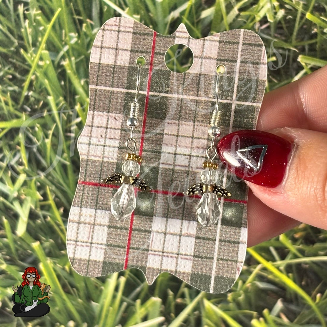 LeonaRae - Angel Crystal Bead Dangles Earrings!