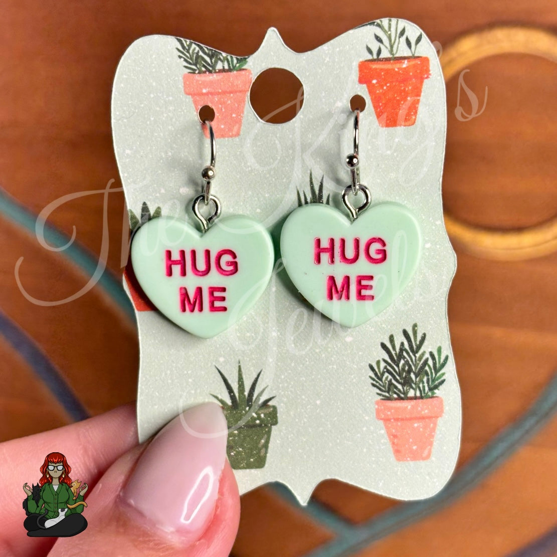 LeonaRae - Hug Me Conversation Heart Charms Earrings!