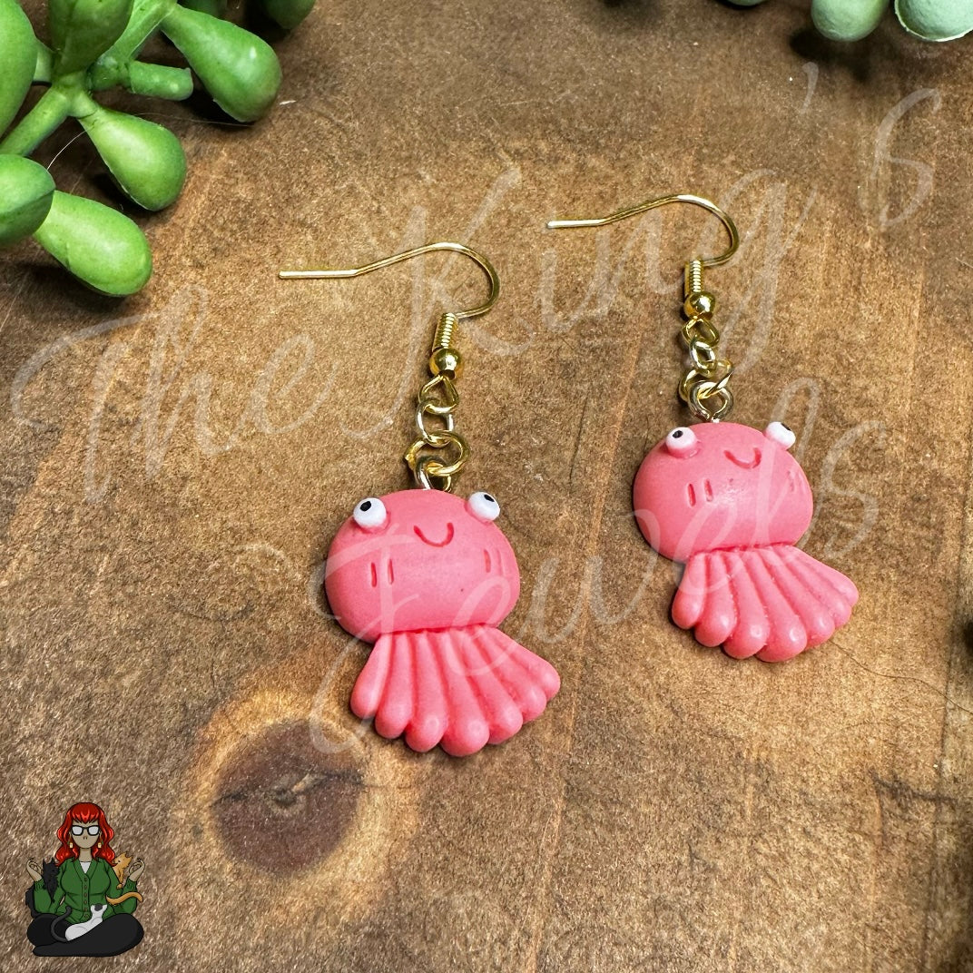 LeonaRae - Kids Pink Octopus Earrings!