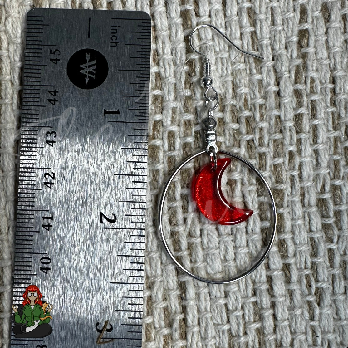 Riona - Blood Moon Earrings!