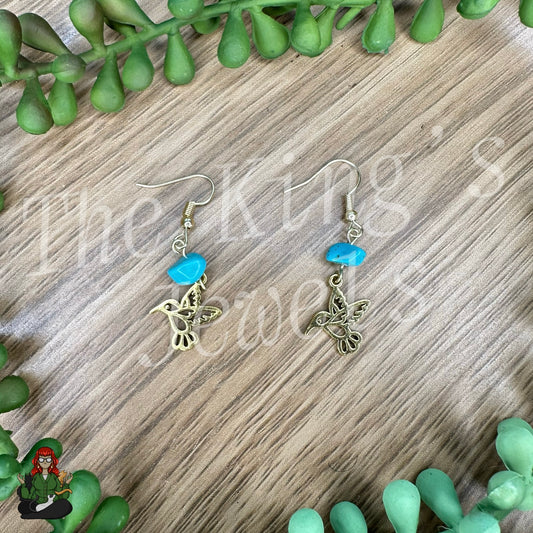 Katie - Gold Humming Bird Earrings!