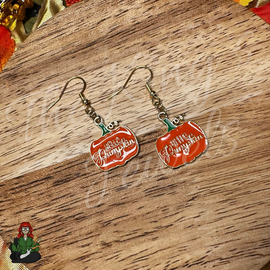 LeonaRae - 'Hello Pumpkin' Earrings!