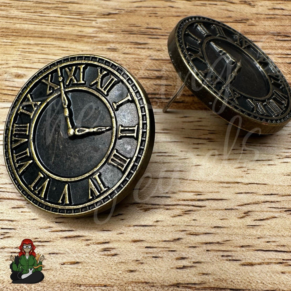 Tracey - Steampunk Clock Earrings!