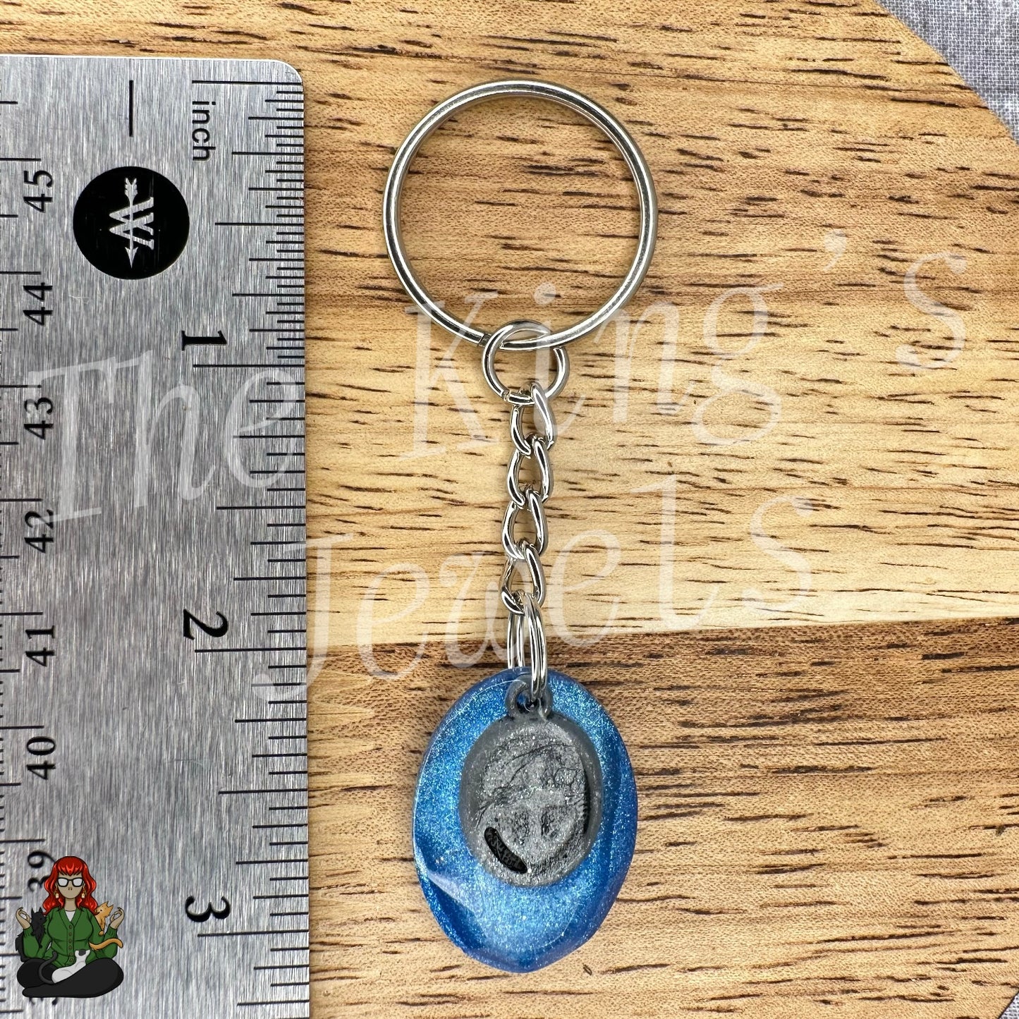 Anchor Blue Resin Keychain!