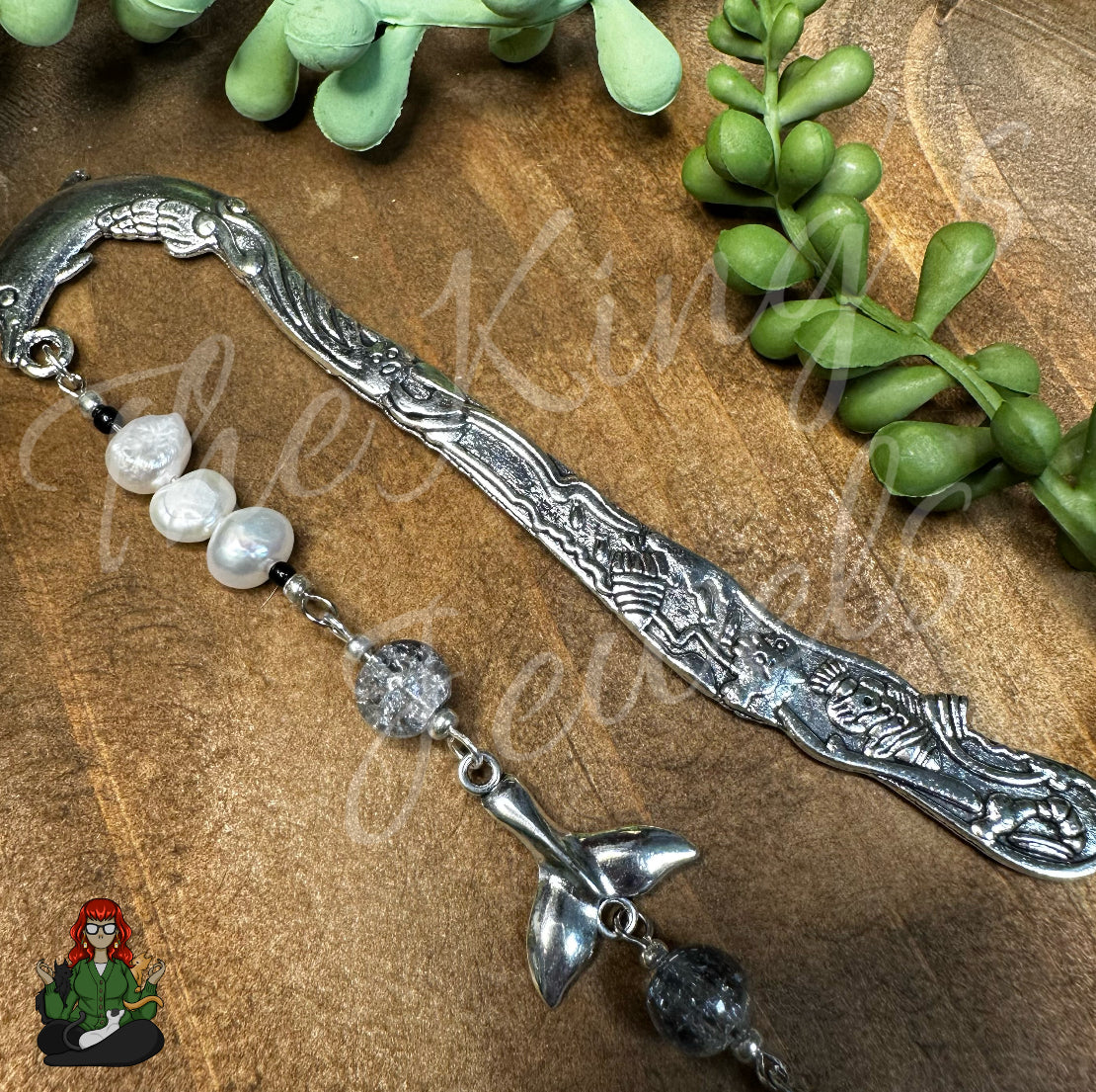 GwennaBelle - Fresh Water Pearl Dolphin Tail Bookmark!