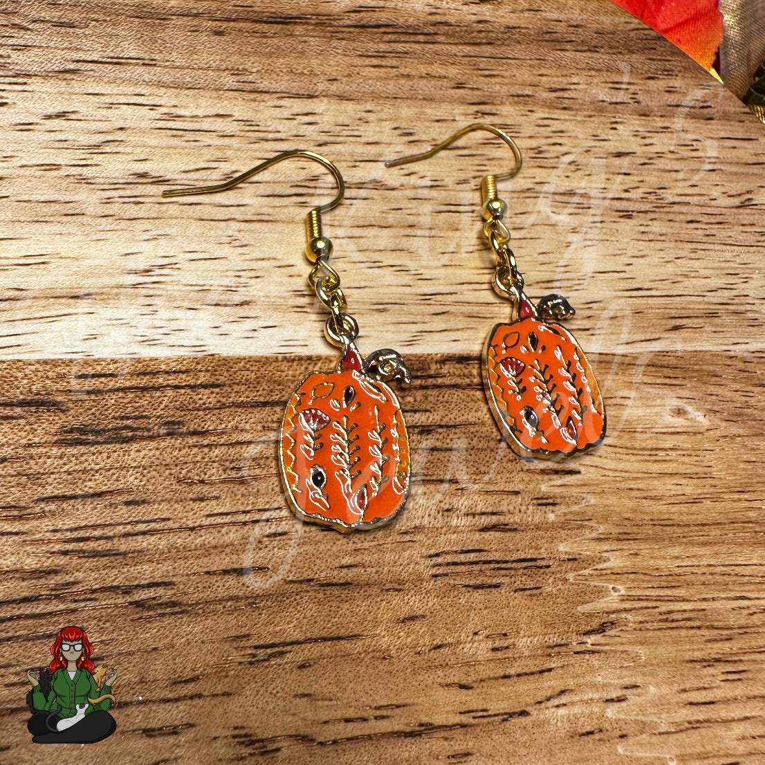 LeonaRae - Pumpkin Earrings!