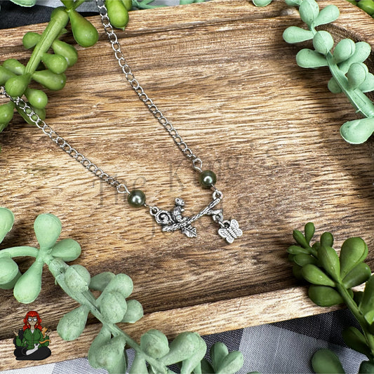 Ella - Squirrel & Butterfly Charm Necklace!