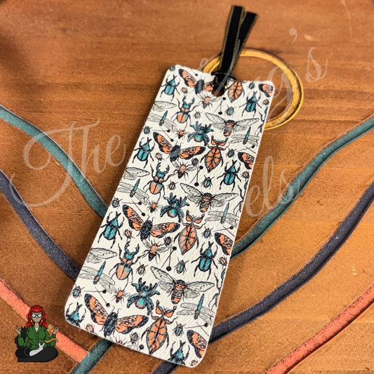 Shannon - Beetles & Moth Faux Leather Bookmarks!