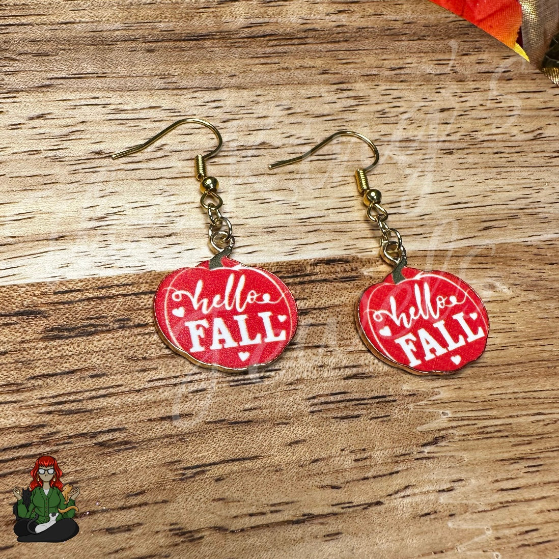 LeonaRae - 'Hello Fall' Pumpkin Earrings!