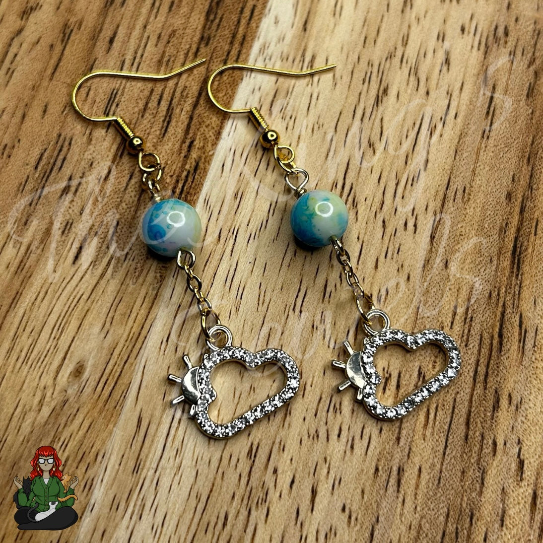 Katie - Peeking Through the Clouds Earrings!