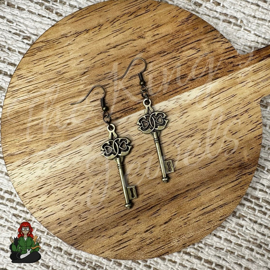 LeonaRae - Brass Key Earrings!