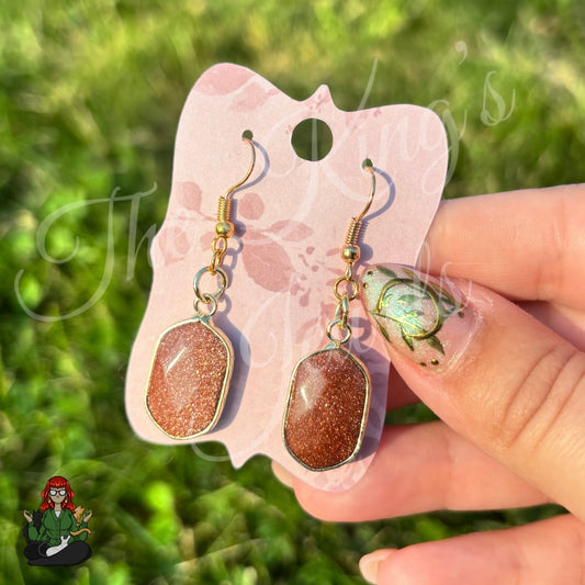LeonaRae - Goldstone Earrings!