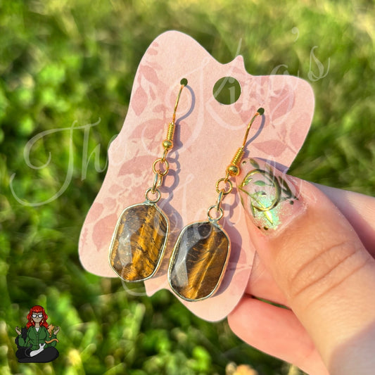 LeonaRae - Tigers Eye Earrings!