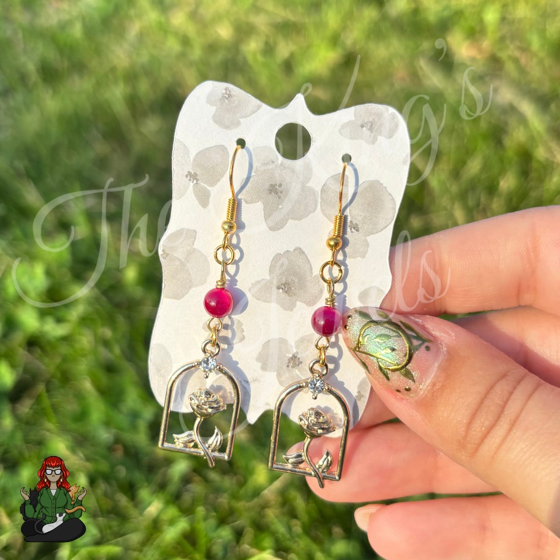 Katie - Rose Jar Earrings!