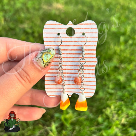 Gladys - Candy Corn Earrings!