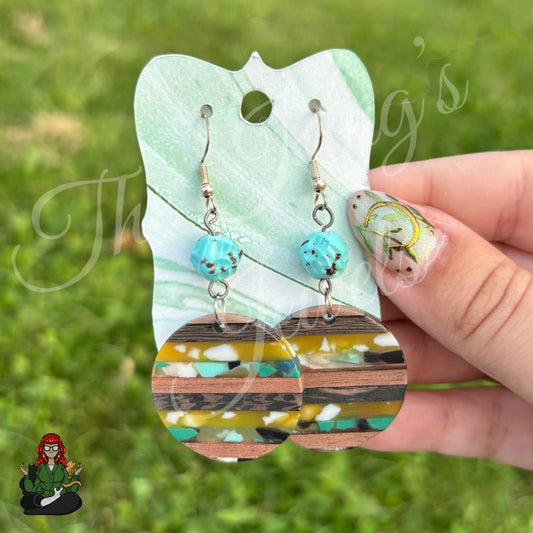 Katie - Lightweight Teal Earrings!