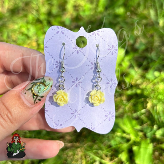 LeonaRae - Yellow Rose Earrings!