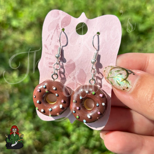 LeonaRae - Chocolate Donut Earrings!