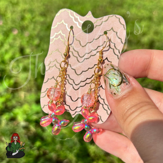 Gladys - Pink Balloon Animal Earrings!