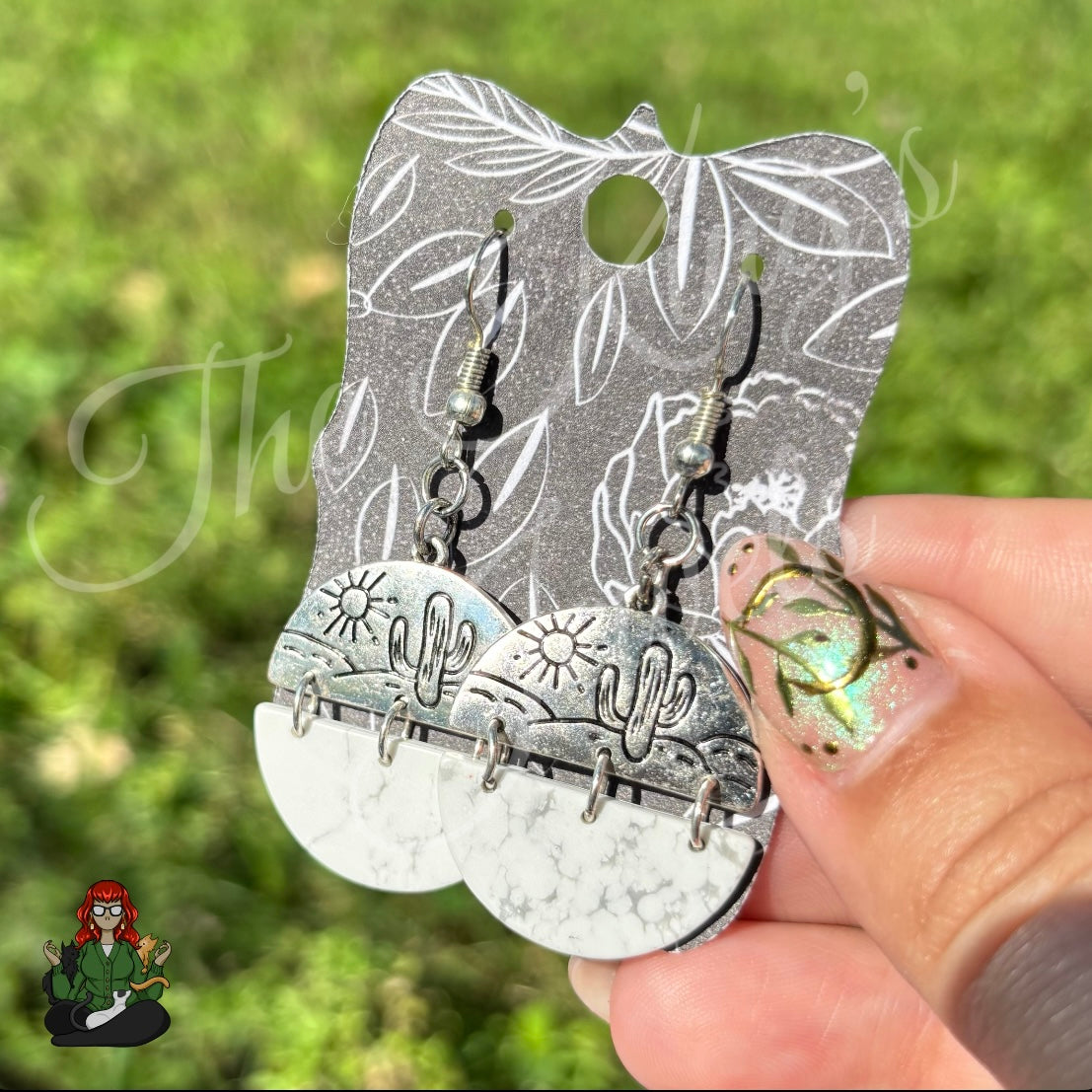 LeonaRae - Semi Circle Cacti  Earrings!