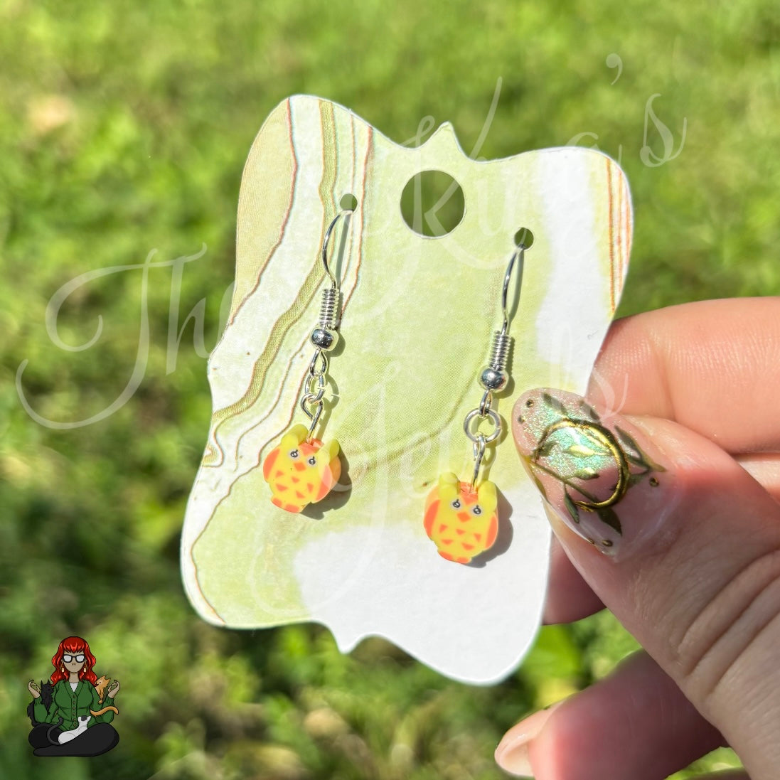 LeonaRae - Yellow Owls Earrings!