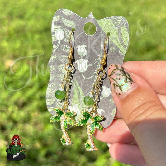 Gladys - Palm Tree Earrings!